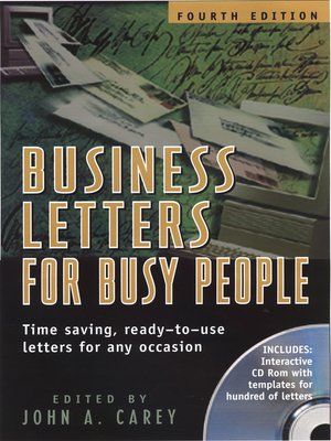 cover image of Business Letters for Busy People
